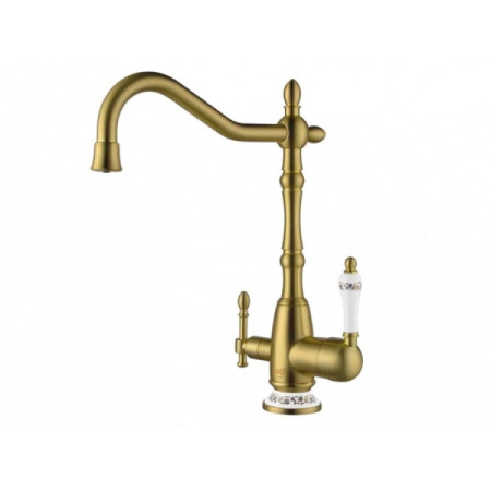 Смеситель для кухни с подключением к фильтру Zorg ZR 312 YF-50-BR бронза