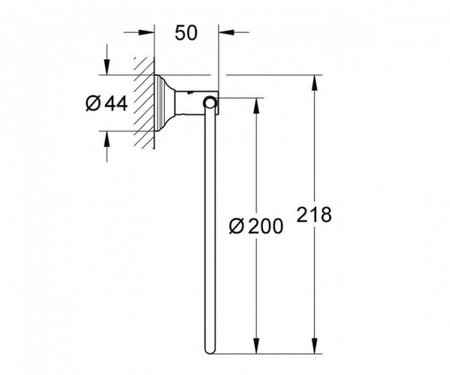 Кольцо для полотенца Grohe Essentials Authentic 40655EN1
