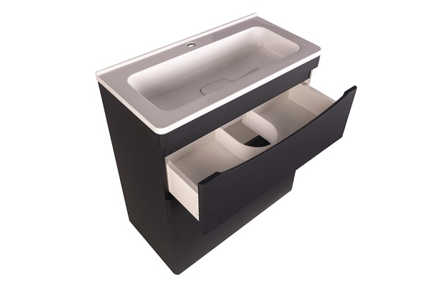 Тумба под раковину напольная Style Line Бергамо СС-00002311 черный