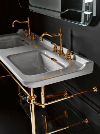 Консоль для раковины Kerasan Waldorf 9195K2oro золото