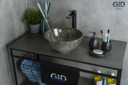 Раковина накладная (32х32) Gid Mnc486