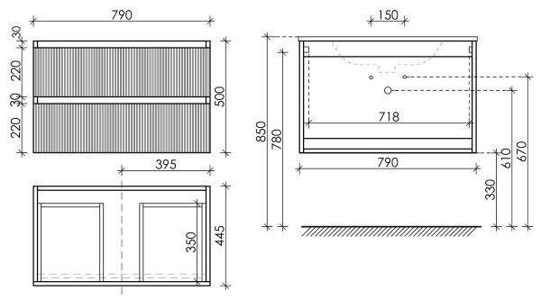 Тумба под раковину Sancos  Snob R SNR80CE Beige Soft