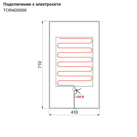 Зеркало, IDDIS TOR4000i98, белый