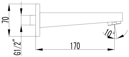 Излив для ванны Lemark (LM4381C)