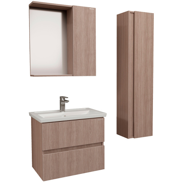 Зеркало-шкаф (72х72) Grossman Юнит 2070112 универсал. кадена вуд