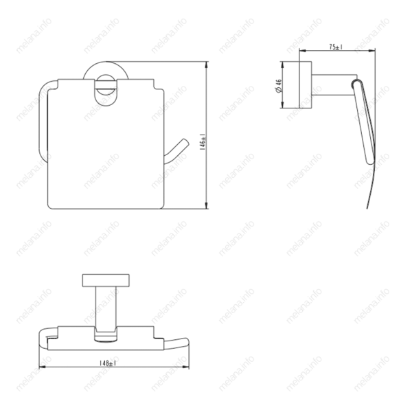 Держатель туалетной бумаги Melana MLN-861007