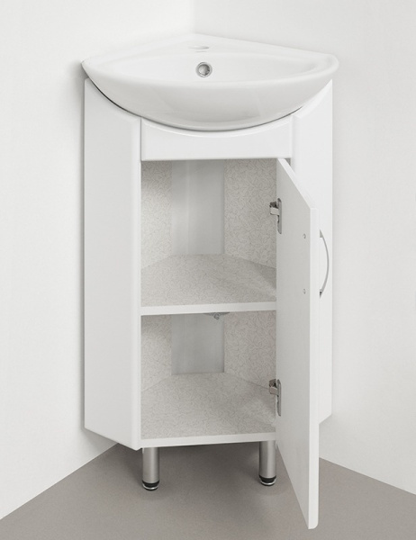 Тумба под раковину напольная Style Line Веер 30 ЛС-00000092 белый