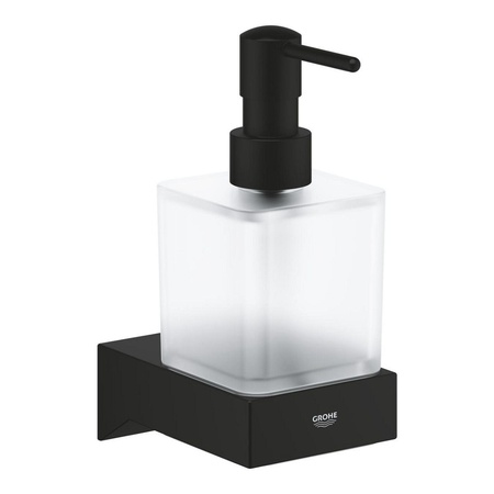Дозатор жидкого мыла Grohe Selection Cube 102278KF00 (черный матовый)