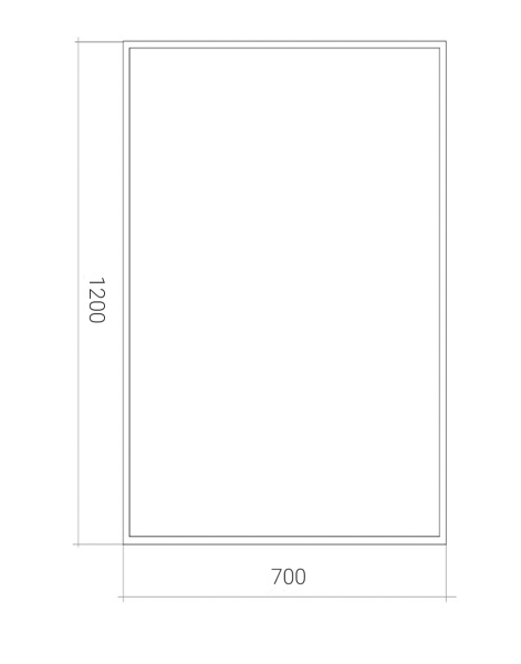 Зеркало с подсветкой Art&Max Aversa AM-Ave-700-1200-DS-F
