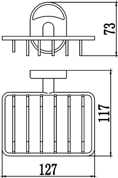 Мыльница решетка настенная Savol 70 S-007032