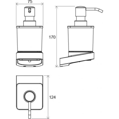 Дозатор для жидкого мыла Ravak 10° X07P323