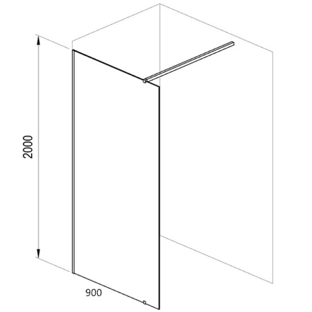 Душевая перегородка Ravak Walk-In Wall 90 GW9W70300Z1