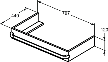 Декоративный модуль Ideal Standard Tonic II R4311WG