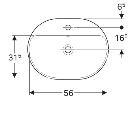 Раковина подвесная Geberit Variform 500.732.01.2
