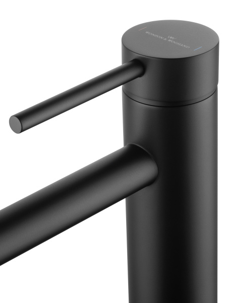 Смеситель для раковины высокий WONZON & WOGHAND STICK, черный матовый WW-88239017-MB