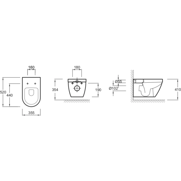 Унитаз c инсталляцией Jacob Delafon Rodin+ E21751RU-00