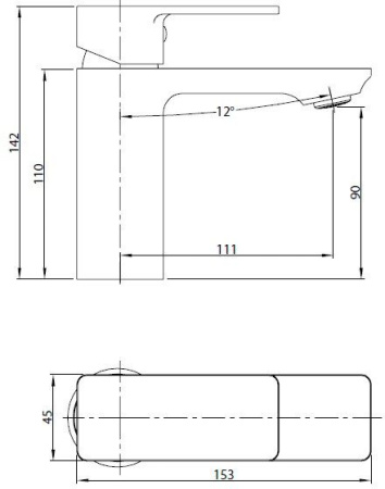 Смеситель для раковины Koller Pool Neon NN0200