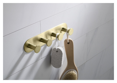 Вешалка-4 крючка Timo Saona 13015/17 золото матовое