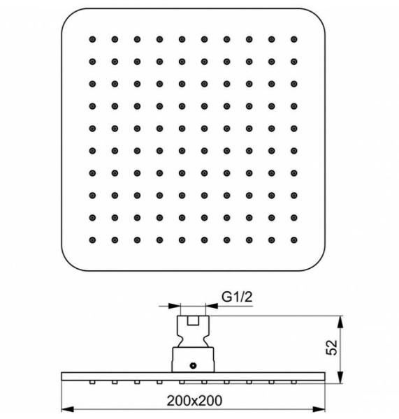 Верхний душ Ideal Standard Ideal Rain B0024XG
