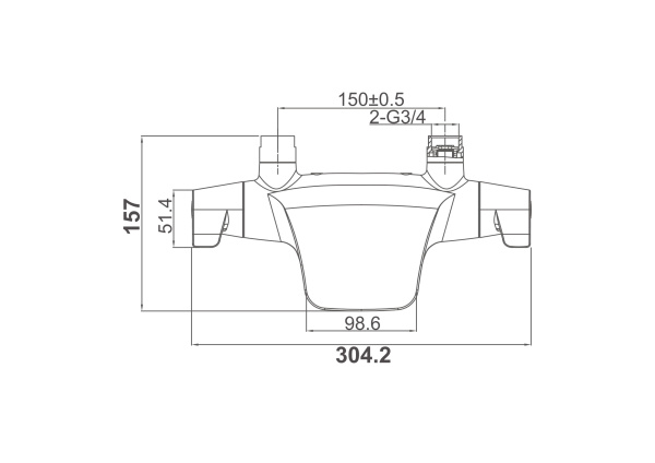 Смеситель для ванны D&K Bayern Potsdam (DA2143201)