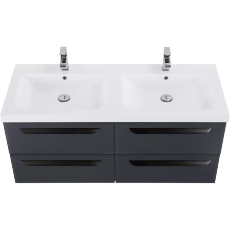 Тумба под раковину Cezares ECO-1200-4C-SO-2-GR-P Grafito без ручек