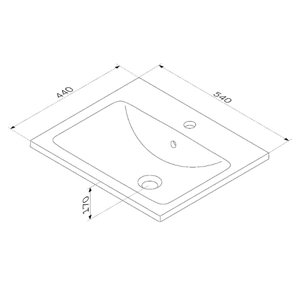 Раковина AM.PM X-Joy 55 M85AWCC0552WG64