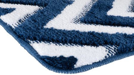 Коврик для ванной Fixsen River  темно-синий 50х80 см.  FX-5004M