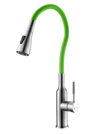 Смеситель для кухни Lemark с гибким  изливом (LM5082S-Green)