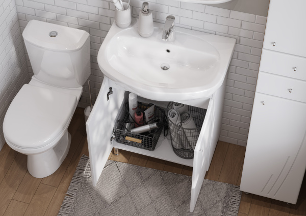 Тумба с раковиной Aquaton Минима Н 65 1A1042K1MN010