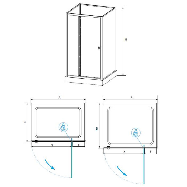 Душевая кабина (100х80) RGW Andaman AN-207 411320780-95