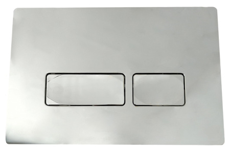 Клавиша смыва Cerutti, кнопки прямоугольные, хром, CR02CH