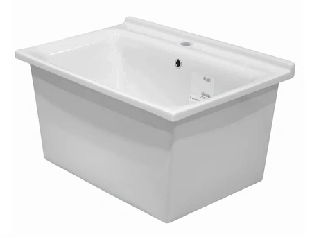 Хозяйственная раковина (60х60) Kerasan Aquadom 029201N*1 с 1 отверстием, белый
