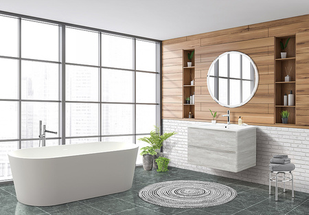 База под раковину BelBagno ALBANO-CER-800-2C-SO-RVB подвесная Rovere Vintage Bianco