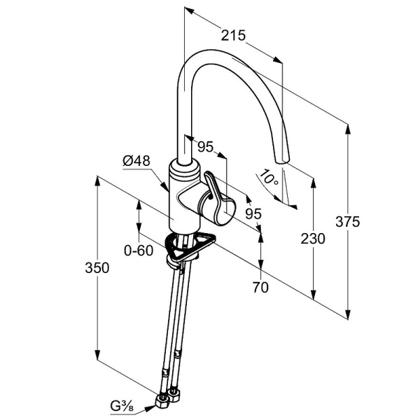 Смеситель для кухни Kludi Bingo Star 428030578