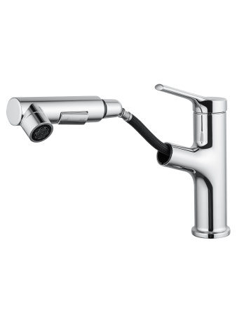 Смеситель для раковины с выдвижным изливом WONZON & WOGHAND, хром WW-A40862-CR
