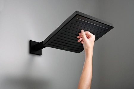 Кронштейн для верхнего душа 390 мм Hansgrohe Pulsify E 24337670 черный матовый