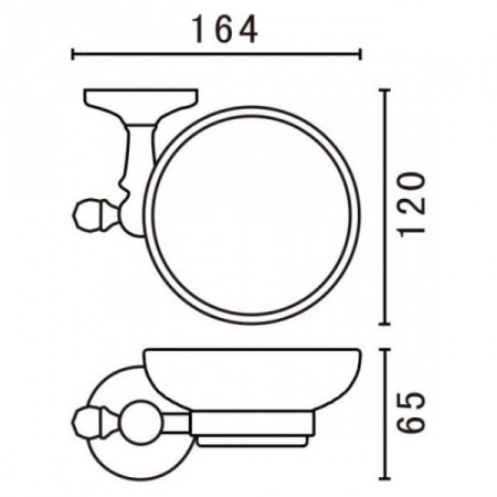 Держатель мыльницы Art&Max AM-E-2699ASJ-Br