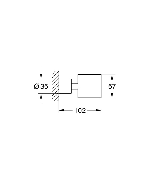 Держатель для стакана GROHE Atrio New 40304 AL3 (40304AL3) темный графит матовый