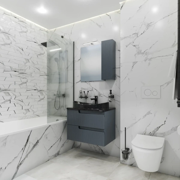 Зеркальный шкаф Санта Альтаир 70 700503 с подсветкой