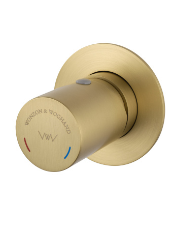 Смеситель для раковины встраиваемый WONZON & WOGHAND, брашированное золото WW-105-BG