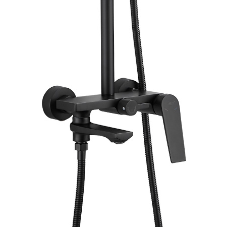 Душевая система с изливом Belz B24533-7, черный