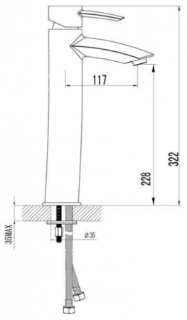Смеситель для раковины Lemark Atlantiss (LM3209C)