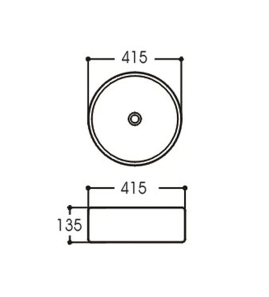 Раковина накладная (41х41) Aquatek Европа  AQ5558-00