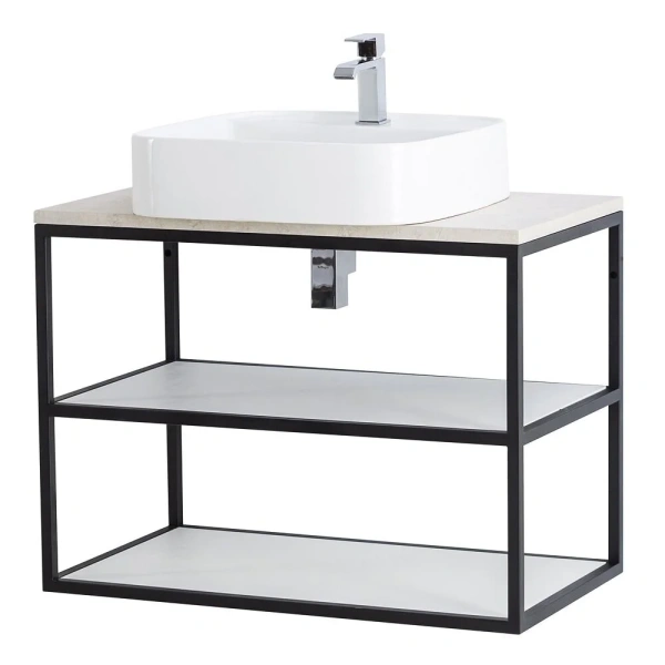 Консоль под раковину Cezares CADRO 50-100/50/58-2C-SO-MET-ST