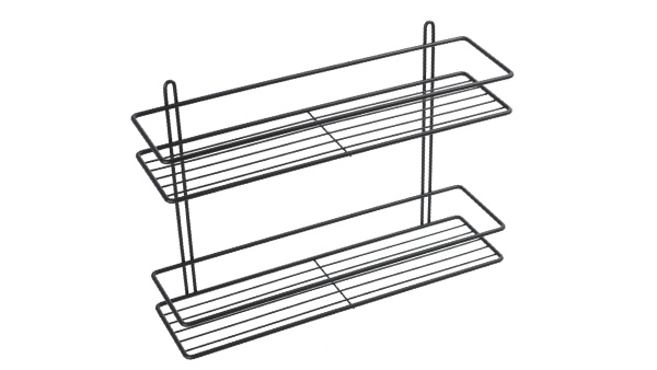 Полка двойная Fixsen черная FX-730B-2