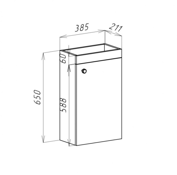 Тумба под раковину Bellezza Комо 40 4639005180019