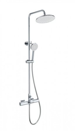 Душевая система с термостатом WONZON & WOGHAND Plate, хром WW-C3017-A-CR