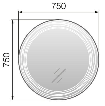 Зеркало (75х75) Marka One  Belle 75 У26304