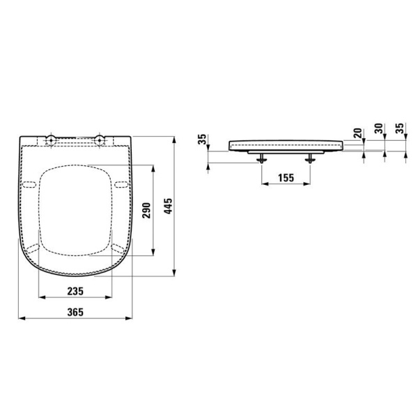 Крышка-сиденье Laufen Kartell 8.9133.1.000.000.1 Крышка-сиденье Laufen Kartell 8.9133.1.000.000.1