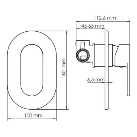 Смеситель для душа WasserKRAFT Elbe 7451